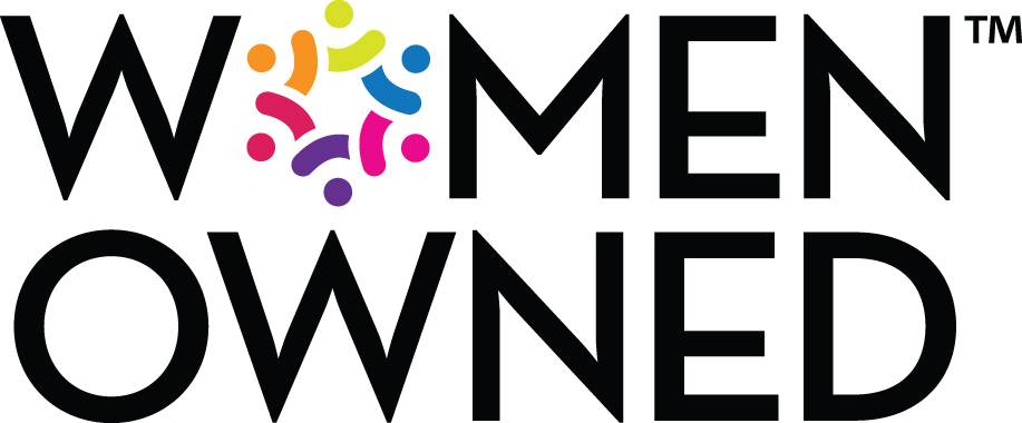 Logo featuring the words "Women Owned" in bold, black letters. Above the "M" in "Women," a colorful emblem with abstract human figures symbolizes the vibrant connections of an affiliate marketing network.