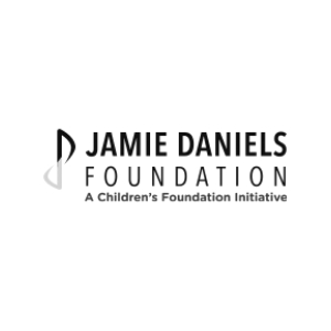 Logo of Jamie Daniels Foundation, with text "A Children's Foundation Initiative" below.