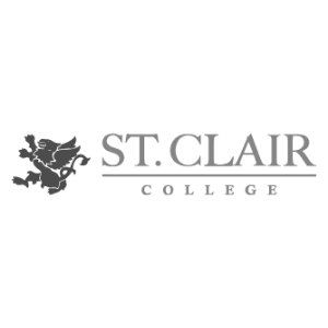 St. Clair College logo with a griffin emblem on the left and the text "ST. CLAIR COLLEGE" in a serif font to the right.