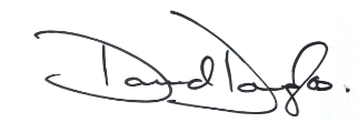 A black ink handwritten signature with large loops and the name "David Taylor" clearly visible.