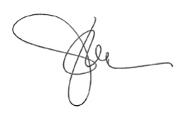 A black ink signature with large, looping cursive strokes on a white background.
